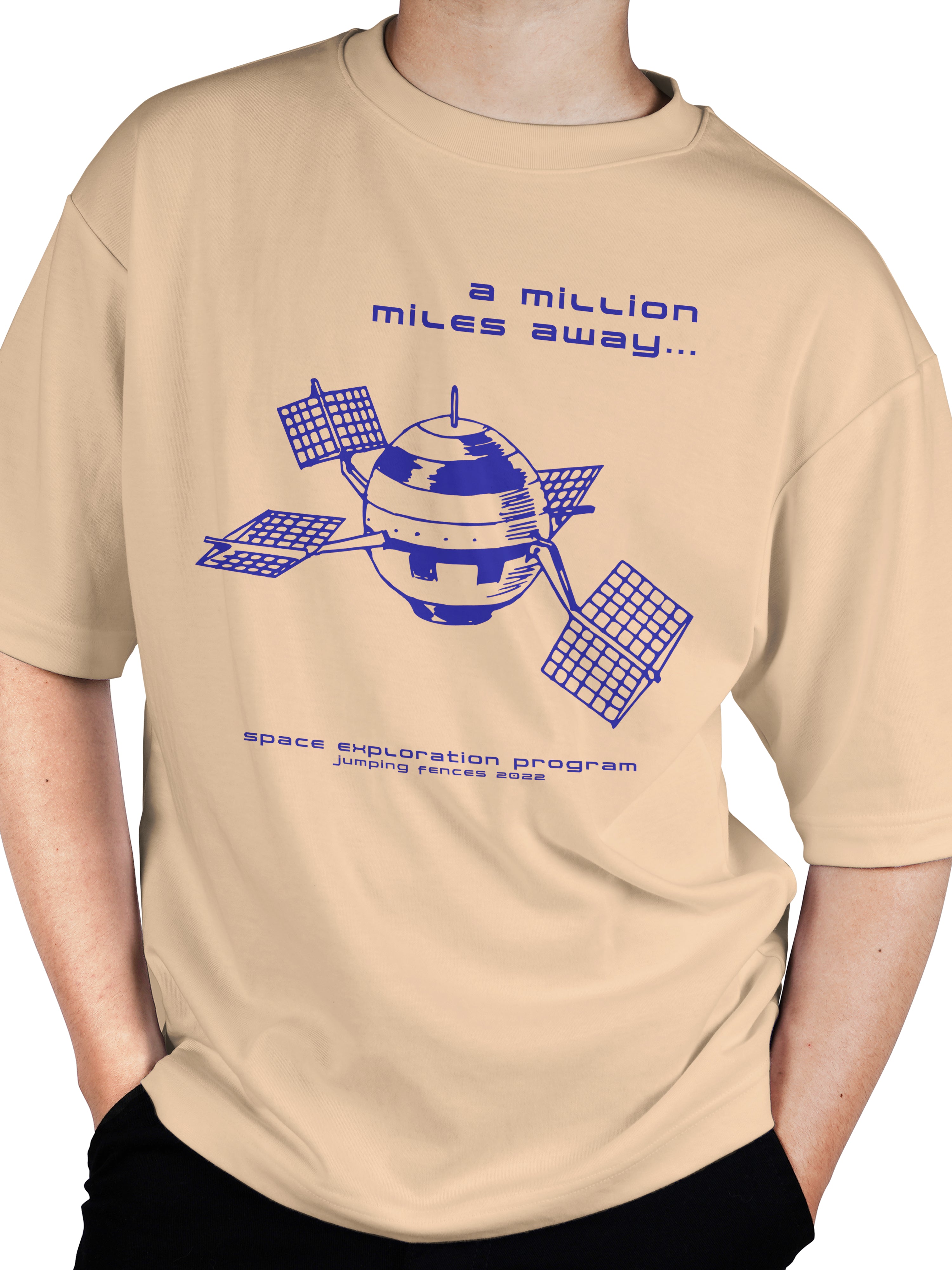 JF Originals Satellite Half Sleeve Oversized T-shirt