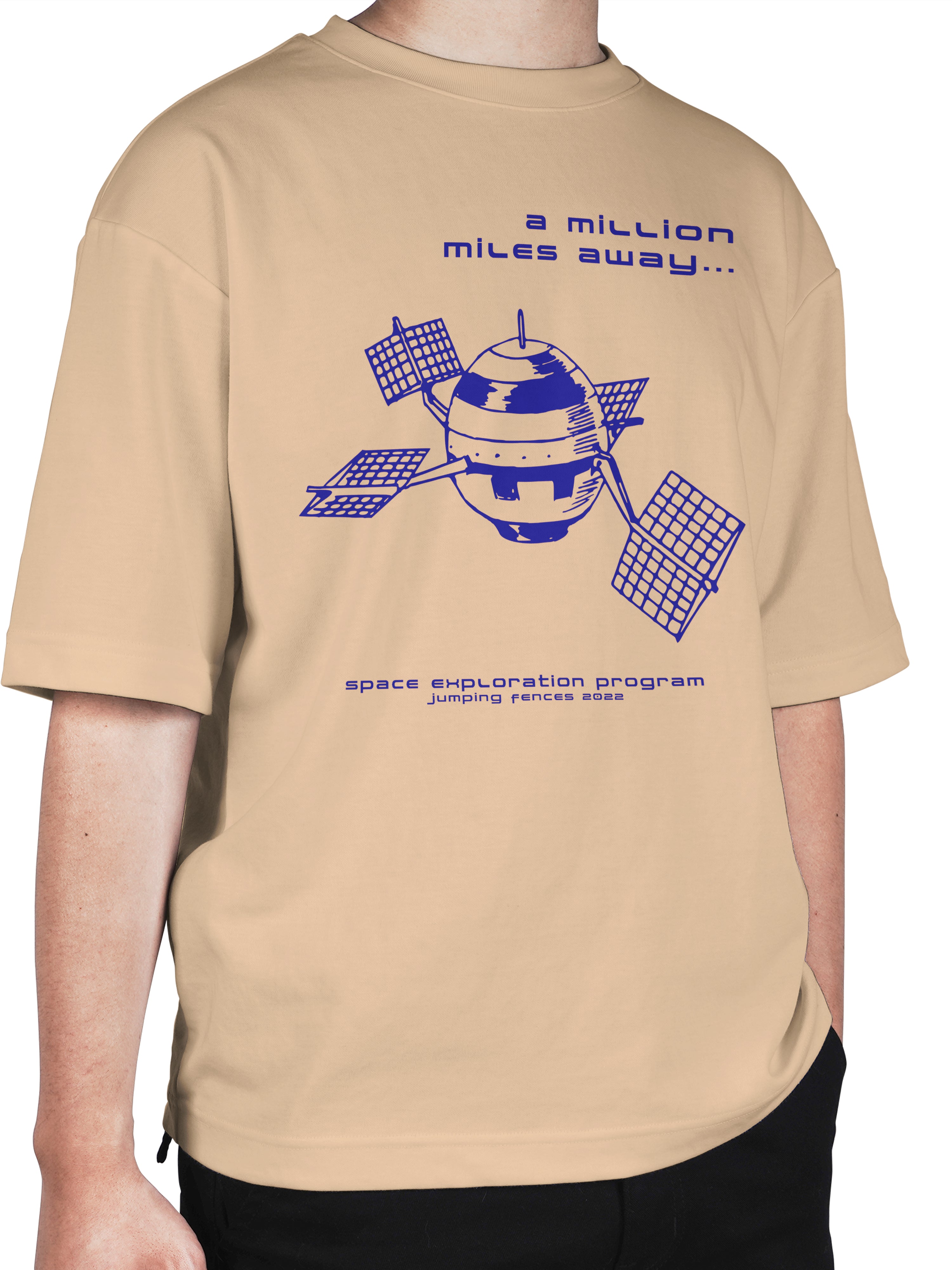 JF Originals Satellite Half Sleeve Oversized T-shirt