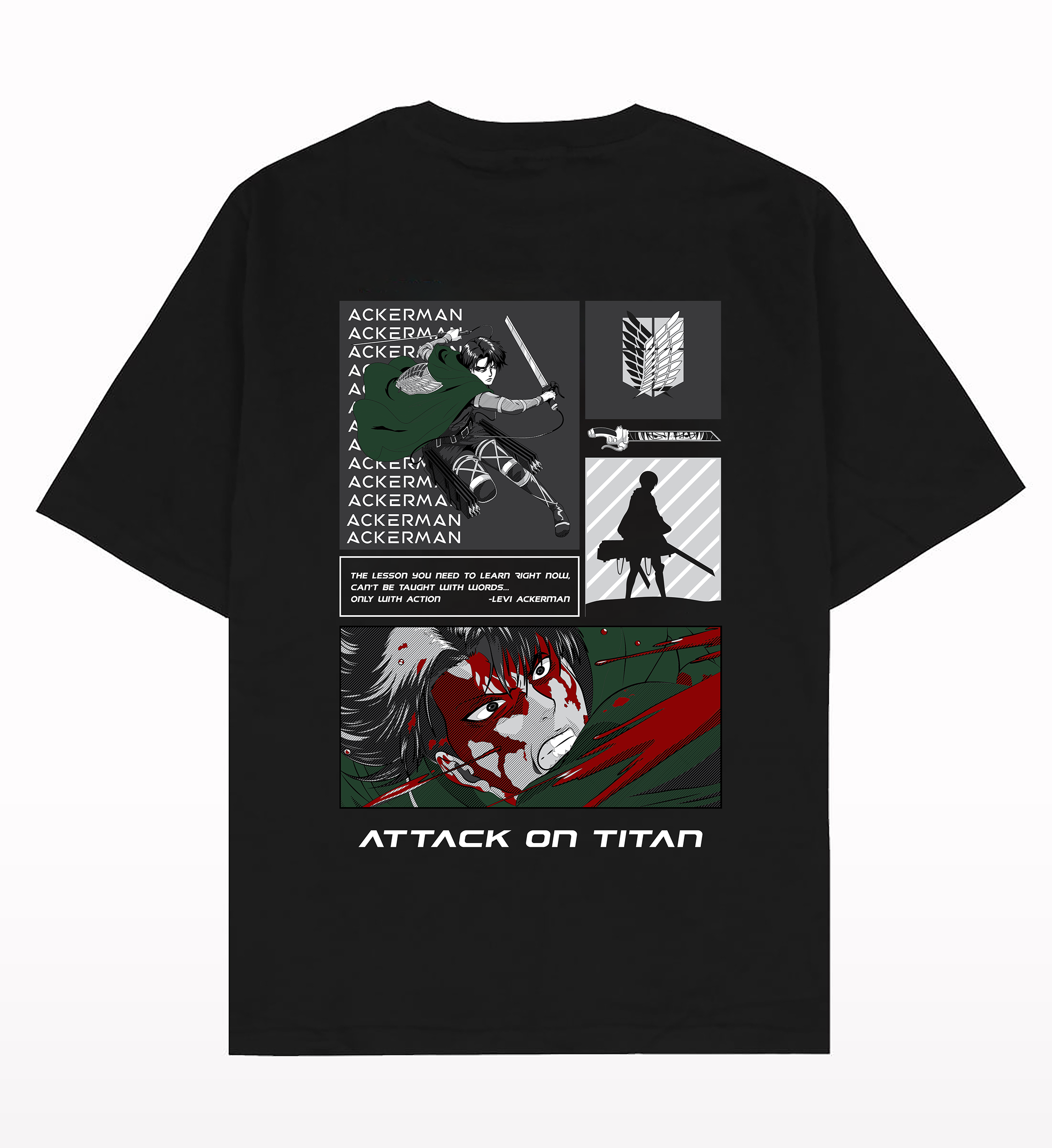 Levi Attack on Titan Oversized T-shirt